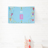 Acrobatics and gymnastics sport girl birthday spandoek (Insitu)