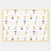 Acrobatiek leuke verjaardag kinder inpakpapier vel (Voorkant 2)