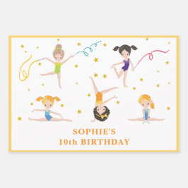 Acrobatiek leuke verjaardag kinder inpakpapier vel