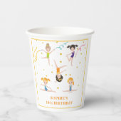 Acrobatiek leuke verjaardag kinder papieren bekers (Voorkant)