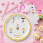 Acrobatiek leuke verjaardag kinder papieren bordje (Feest)