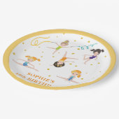 Acrobatiek leuke verjaardag kinder papieren bordje (Gekanteld)