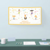 Acrobatiek leuke verjaardag kinder spandoek (Beurs)