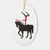 Acrobatiek te paard aangepast ornament (Links)