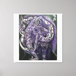 Acrobatisch in het nationale bos canvas afdruk