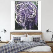 Acrobatisch in het nationale bos canvas afdruk (Insitu (Slaapkamer))