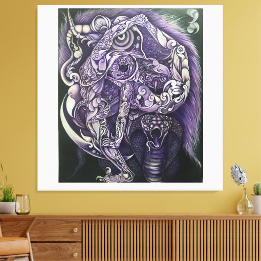 Acrobatisch in het nationale bos canvas afdruk (Insitu (Woonkamer))