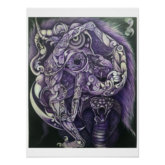 Acrobatisch in het nationale bos perfect poster (Voorkant)