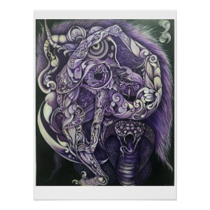 Acrobatisch in het nationale bos perfect poster