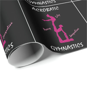 Acrobatische gymnastiek cadeau cadeaupapier