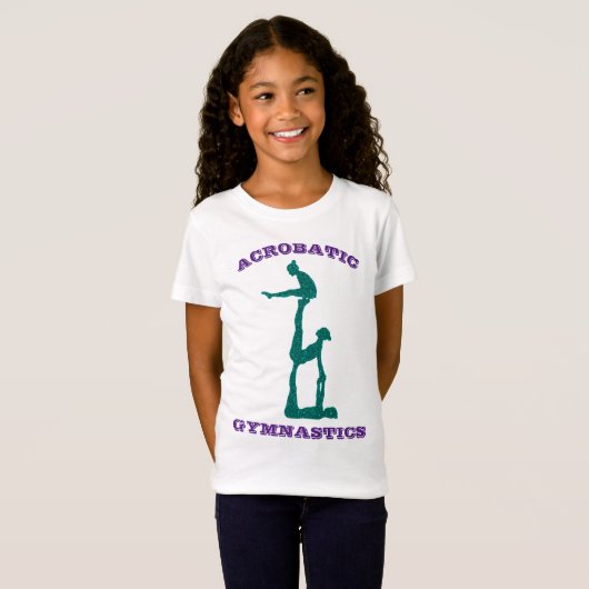 Acrobatische gymnastiek - Girls Acro T-shirt (Voorkant volledig)