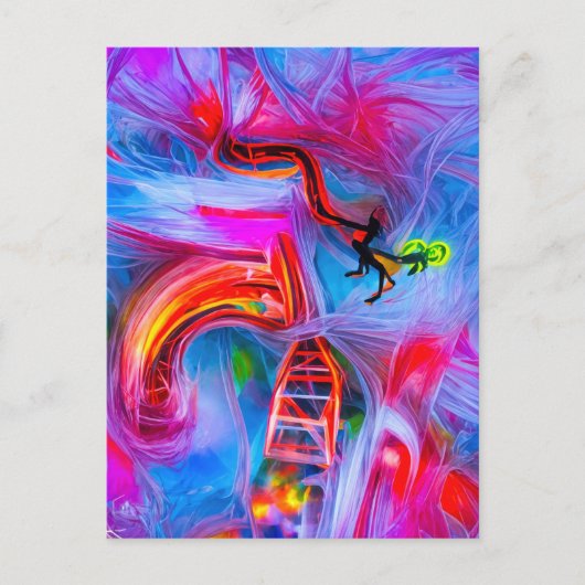 Acrofobie Briefkaart (Voorkant)