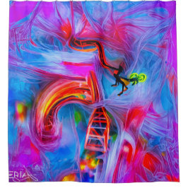 Acrofobie Douchegordijn