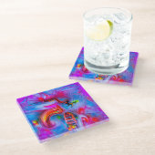 Acrofobie Glazen Onderzetter (Schuin)