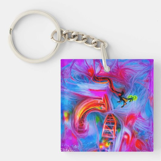 Acrofobie Sleutelhanger (Voorkant)