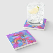 Acrofobie Stenen Onderzetter (Zijkant)