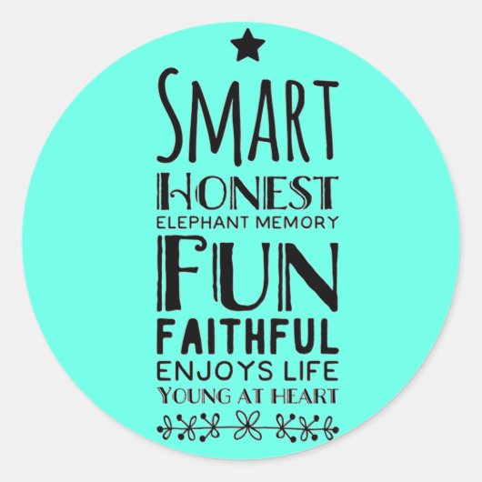 Acroniem Sheffey Ronde Sticker (Voorkant)