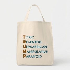  acroniem tegen Trump Tote Bag