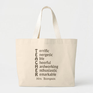 Acroniem voor leraren grote tote bag