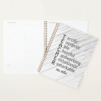 Acroniem voor lerarenbenaming grijs planner