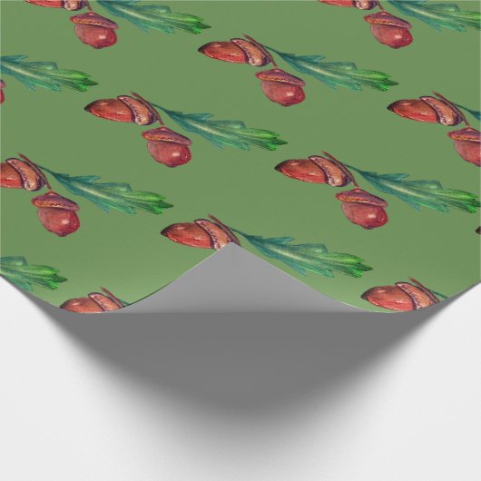 Acrons tekening, Acorn patroon inpakpapier (Hoek)