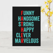 Acronym Fathers Day Kaart (Gele Bloem)