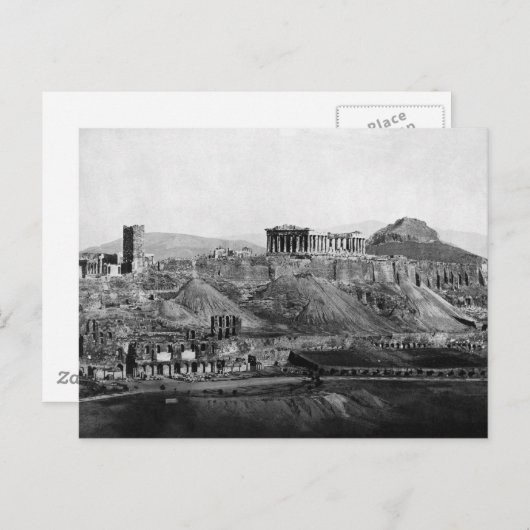 Acropolis ~ Acropolis of Athens Greece 1865 Briefkaart (Voorkant / Achterkant)