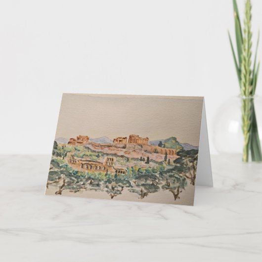 Acropolis at Athens Card Kaart (Voorkant)