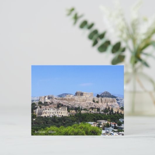 Acropolis - Athene Briefkaart (Staand voorkant)