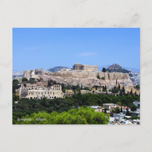 Acropolis - Athene Briefkaart (Voorkant)