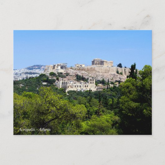 Acropolis - Athene Briefkaart (Voorkant)