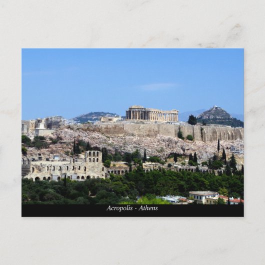 Acropolis - Athene Briefkaart (Voorkant)
