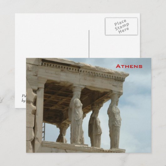 Acropolis - Athene Briefkaart (Voorkant / Achterkant)