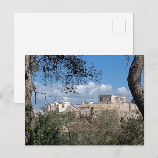 Acropolis, Athene Briefkaart (Voorkant / Achterkant)