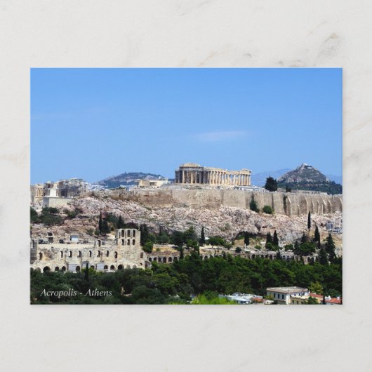 Acropolis - Athene Briefkaart (Voorkant)
