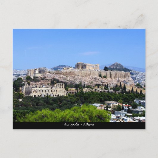 Acropolis - Athene Briefkaart (Voorkant)