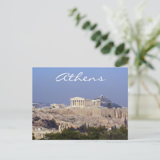 acropolis athene briefkaart (Staand voorkant)