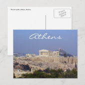 acropolis athene briefkaart (Voorkant / Achterkant)