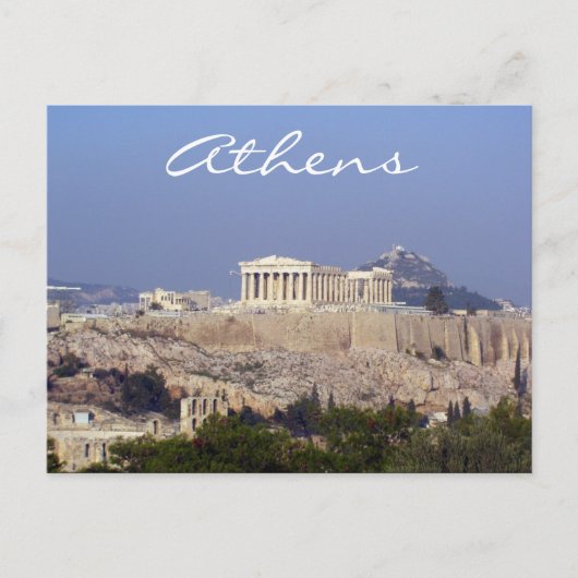 acropolis athene briefkaart (Voorkant)