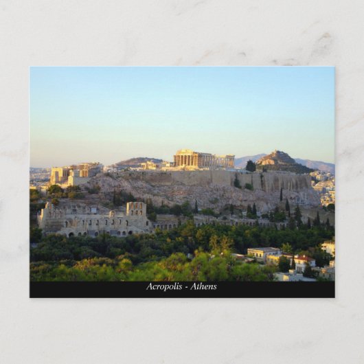 Acropolis - Athene Briefkaart (Voorkant)