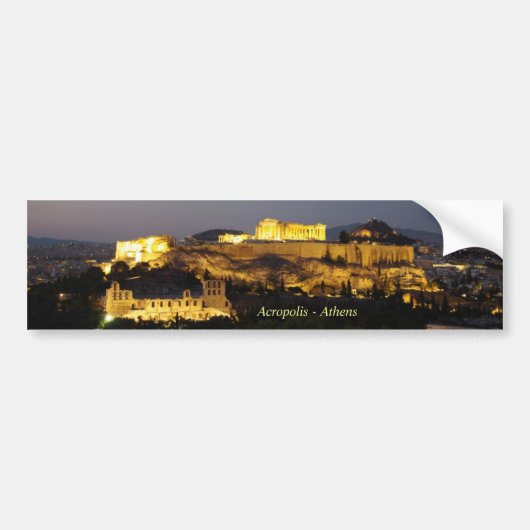 Acropolis - Athene Bumpersticker (Voorkant)