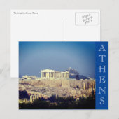 acropolis athene griekenland briefkaart (Voorkant / Achterkant)