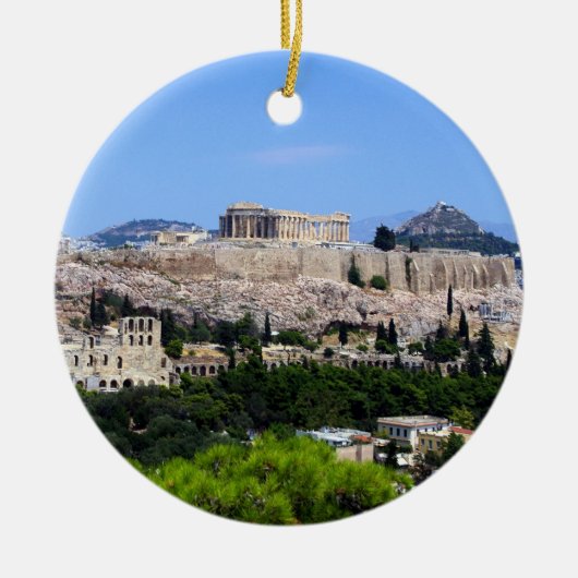 Acropolis - Athene Keramisch Ornament (Voorkant)