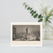 Acropolis, Athene, kunstenaars denken c. 1900 Briefkaart (Staand voorkant)