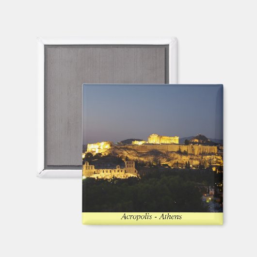Acropolis - Athene Magneet (Voorkant / Achterkant)