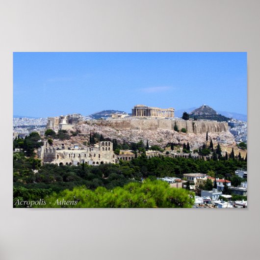 Acropolis - Athene Poster (Voorkant)