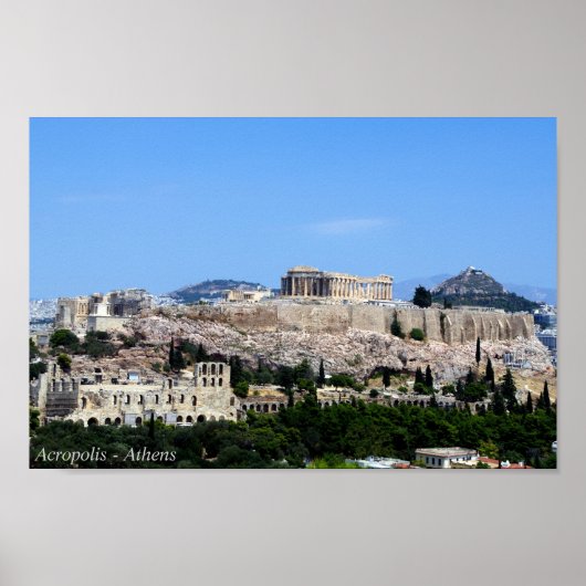 Acropolis - Athene Poster (Voorkant)