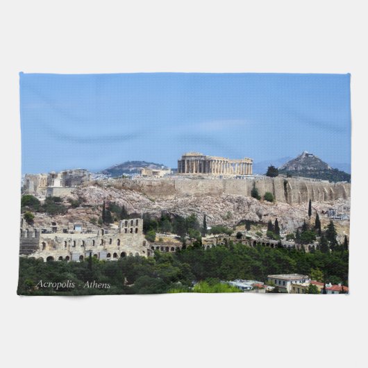 Acropolis - Athene Theedoek (Horizontaal)