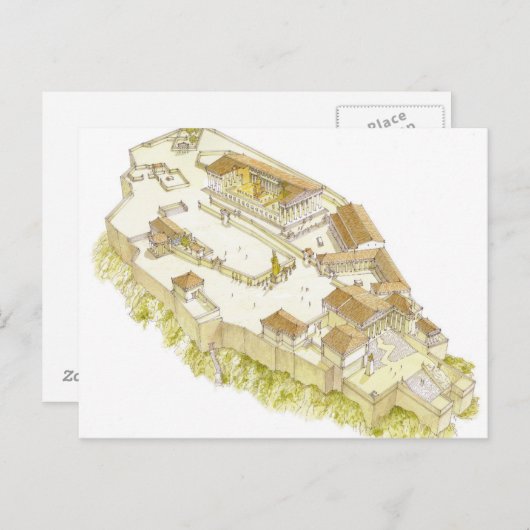 Acropolis Athens Briefkaart (Voorkant / Achterkant)
