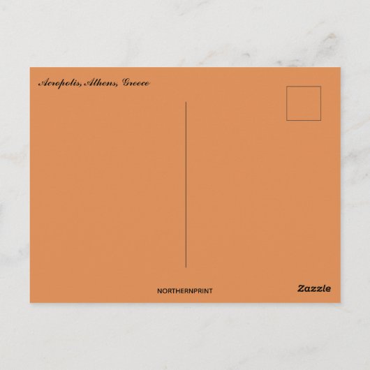 Acropolis Athens Griekenland Briefkaart (Achterkant)